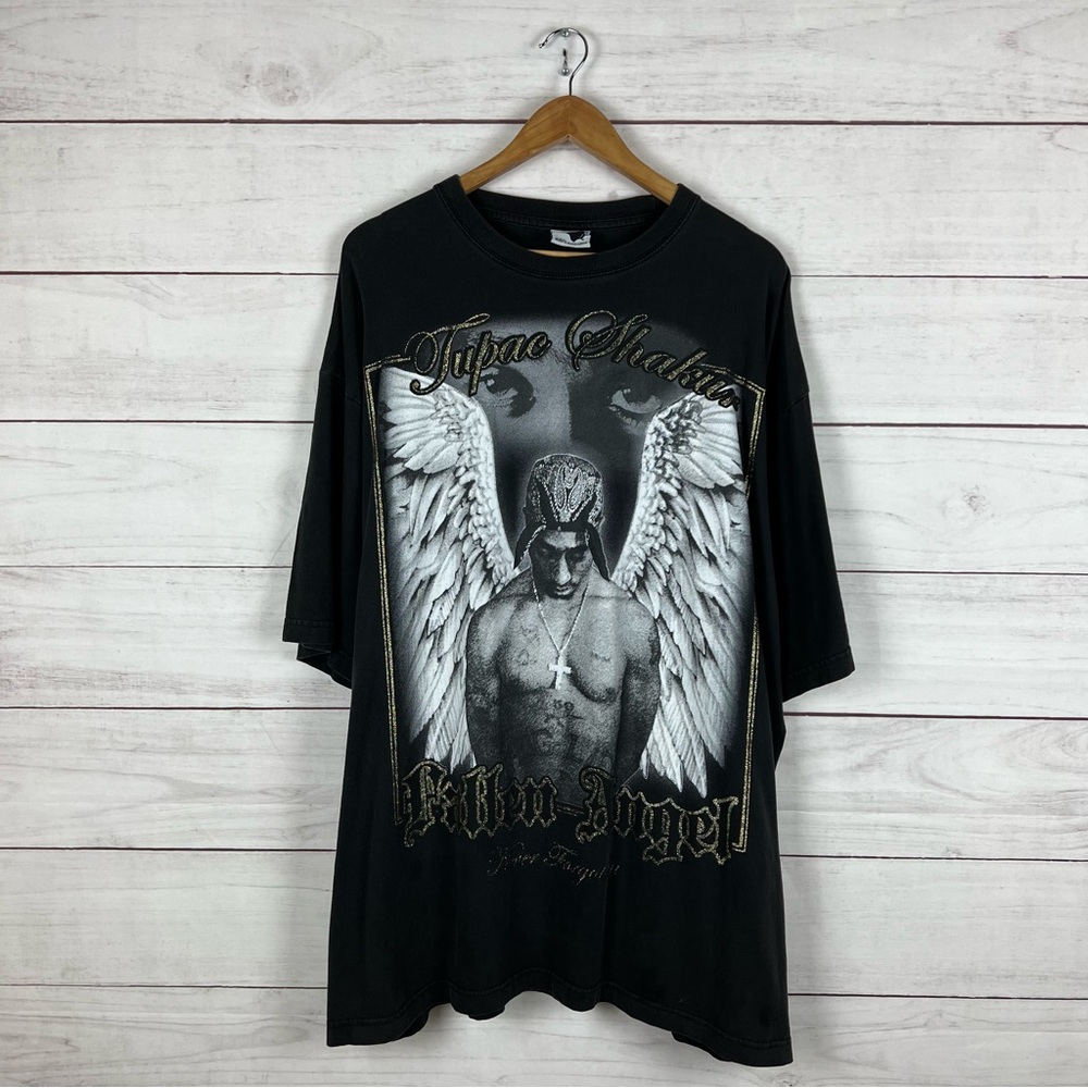 Vintage Y2K Tupac Fallen Angel T-Shirt 3XL